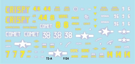 Star Decals 72-A1124 US PACIFIC WARS - IWO JIMA USMC Sherman tanks 1/72 – imagen 3