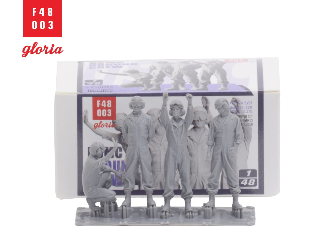 Gloria F48003 USMC Ground Crew 4 x 3D Printed figures 1/48 – imagen 3