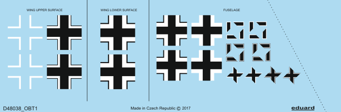 Eduard D48038 Fw 190A-4 national insignia EDUARD 1/48
