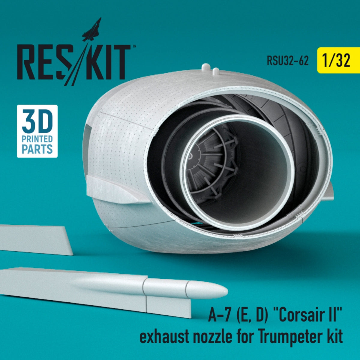 RESKIT RSU32-0062 A-7 (E, D) « CORSAIR II » TUYAU D&amp;#39;ÉCHAPPEMENT POUR MAQUETTE TRUMPETER 1/32