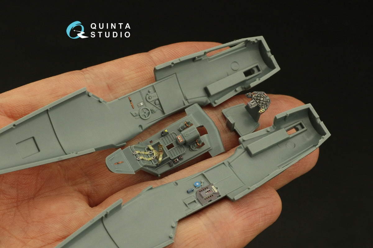 Quinta Studio QD72102 BF 109F-2/4 3D-Printed &amp;amp; coloured Interior on decal paper (Eduard) 1/72 – imagen 3