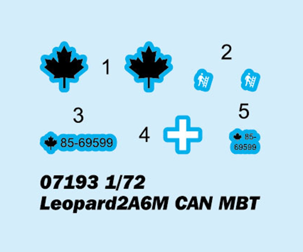 Trumpeter 07193 Leopard 2A6M CAN MBT 1/72 – image 3