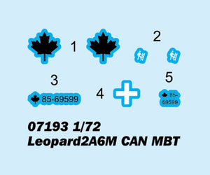 Trumpeter 07193 Leopard 2A6M CAN MBT 1/72 – image 3