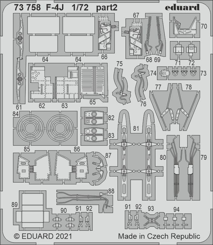 Eduard 73758 F-4J FINE MOLDS 1/72 – immagine 3