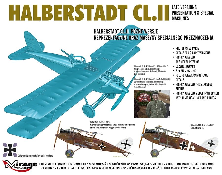 Mirage Hobby 481405 Halberstadt CL.II 1/48 – immagine 9