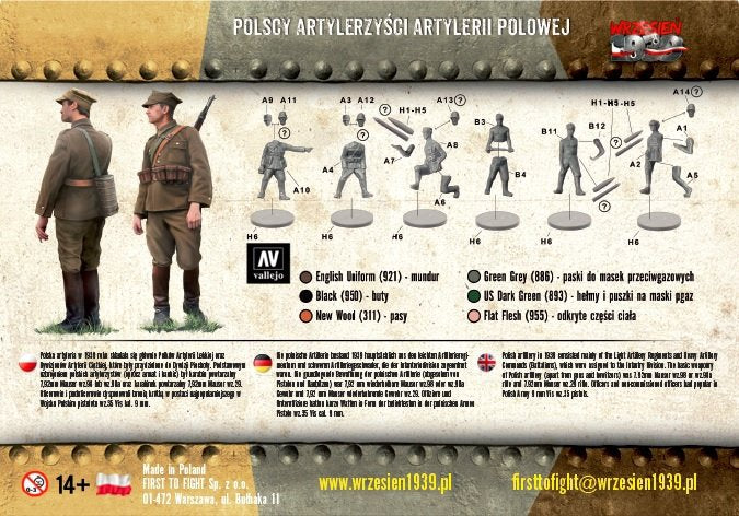First to Fight PL055 Polscy artylerzyści artylerii polowej 1/72 – imagen 3