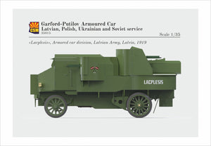Copper State Models 35015 Garford-Putilov Armoured Car, Latvian, Polish, Ukrainian, Soviet Service 1/35 – imagen 4