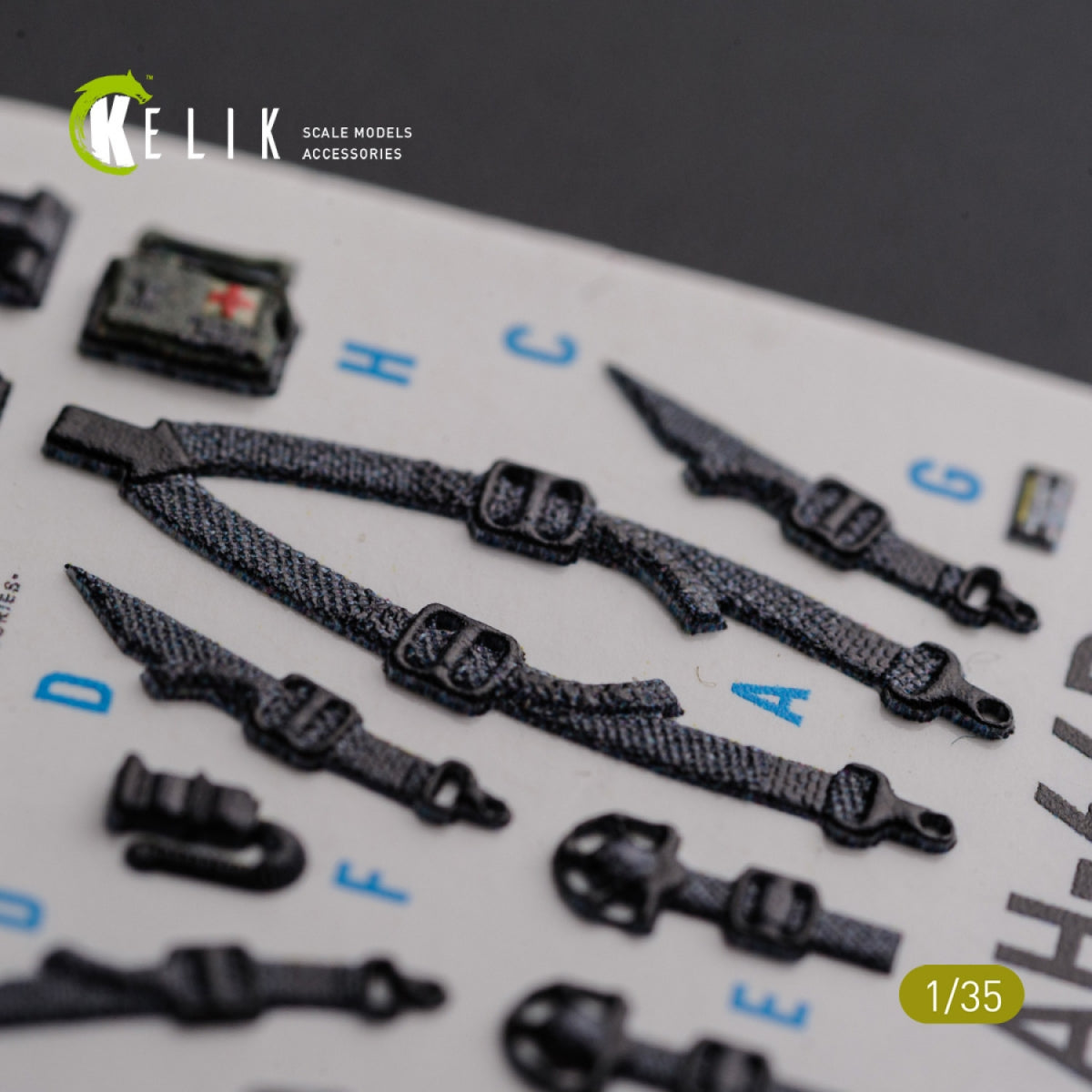 KELIK K35026 AH-64D Apache interior 3D decals for Meng kit 1/35 – immagine 7