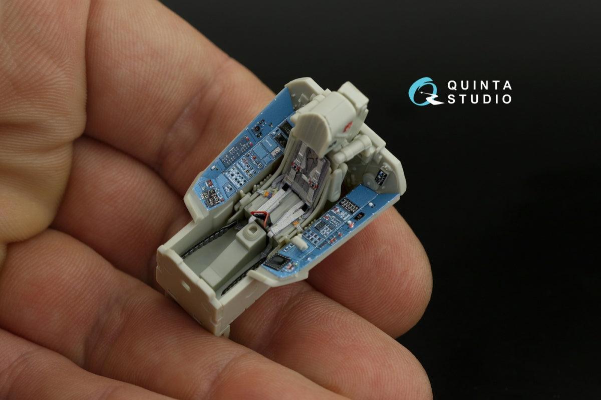Quinta Studio QD48234 Su-35S 3D-Printed &amp;amp; coloured Interior on decal paper (KittyHawk) 1/48 – immagine 14