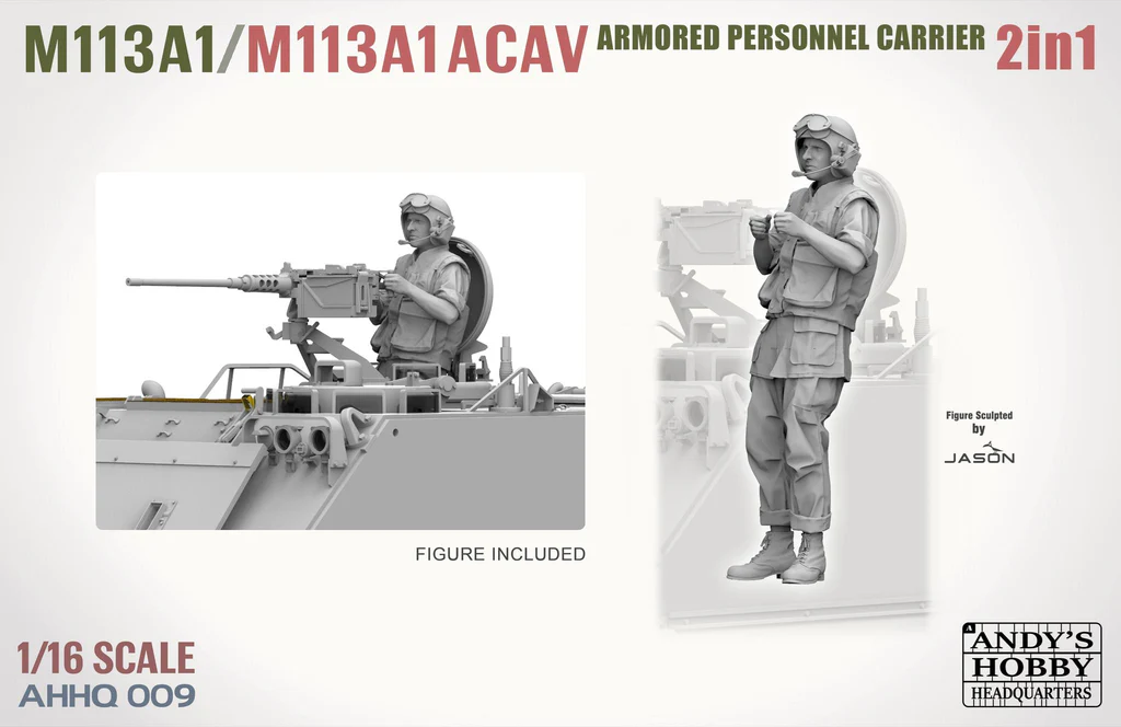 Andy&amp;#39;s Hobby Headquarters AHHQ-009 Kit M113A1 / M113A1 ACAV 2 en 1 1/16 – image 7