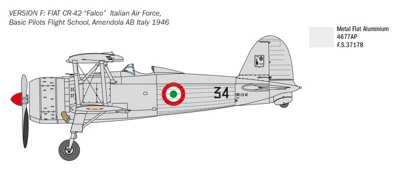 Italeri 2801 FIAT CR.42 Falco 1/48 – immagine 4