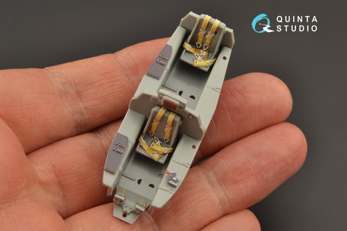 Quinta Studio QD48242 Me 163B/S 3D-Printed &amp;amp; coloured Interior on decal paper (Dragon) 1/48 – imagen 6