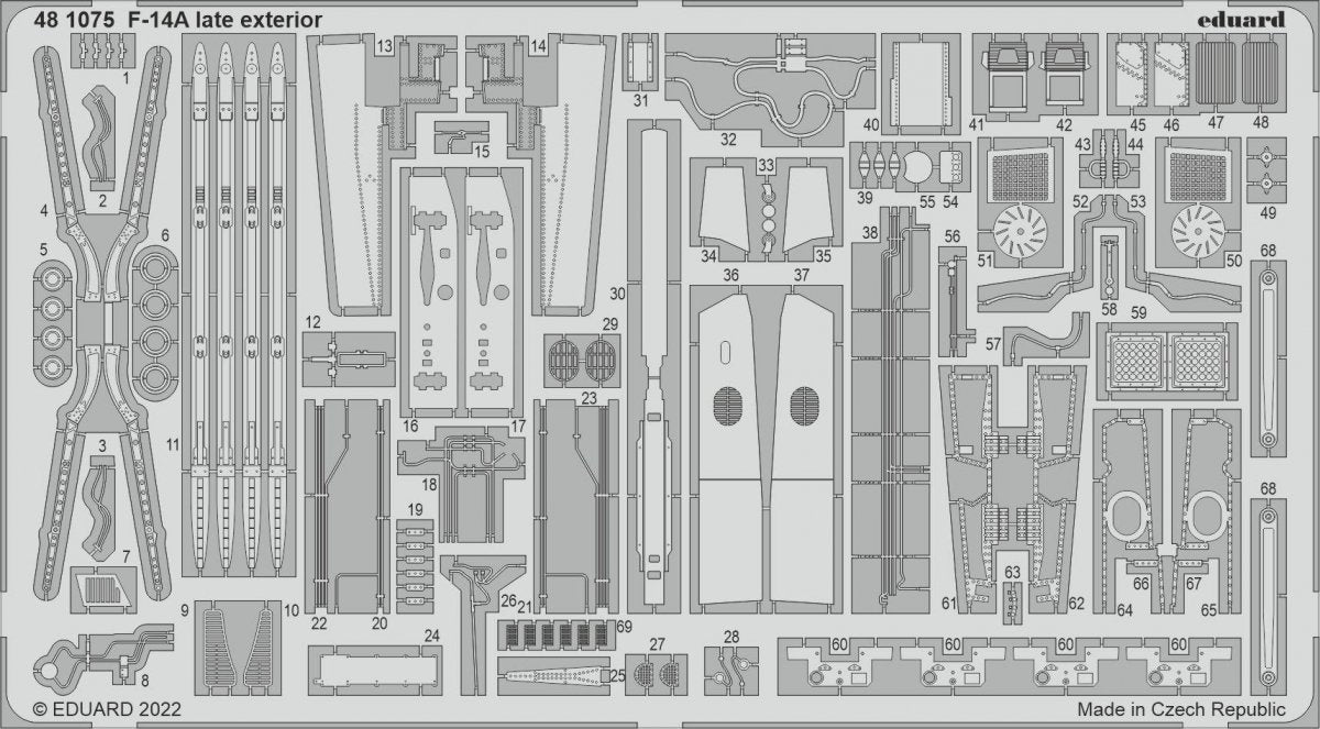 Eduard BIG49318 F-14A late TAMIYA 1/48 – immagine 7