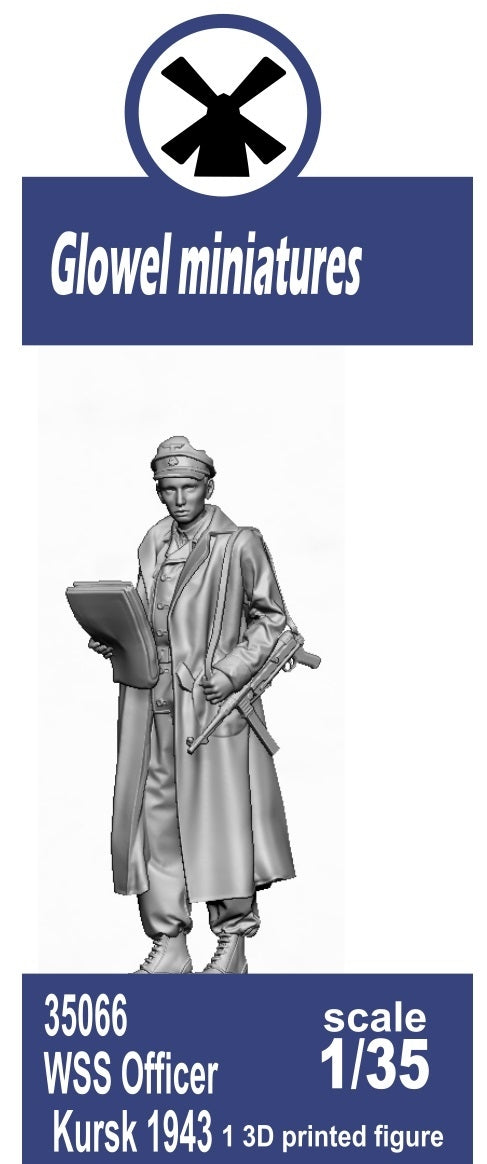 Glowel Miniatures 35066 WSS officer Kursk 1943 (1 Figure, 3D Printed) 1/35