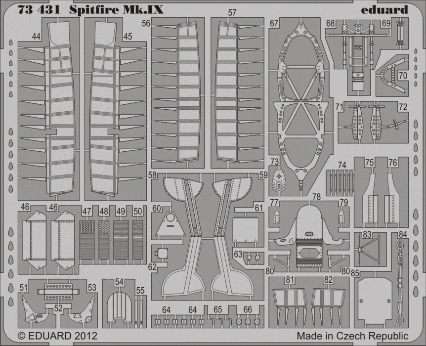 Eduard 73431 Spitfire Mk. IX 1/72 ITALERI – Bild 2