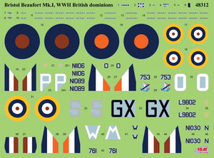 ICM 48312 Bristol Beaufort Mk.I WWII British dominions Air Force 1/48 – zdjęcie 3