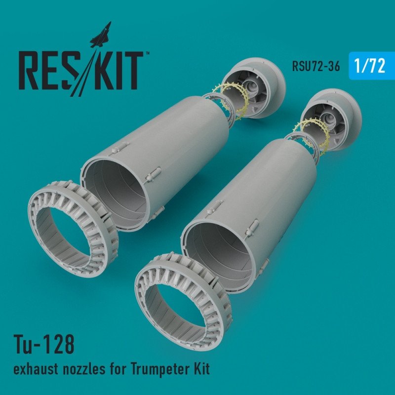 RESKIT RSU72-0036 Tuyères d'échappement Tu-128 pour Trumpeter 1/72