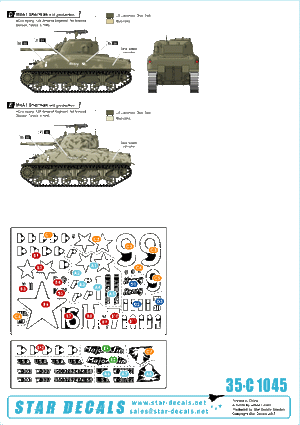 Star Decals 35-C1045 États-Unis en Afrique du Nord 1942-43 # 1 1/35 – image 2