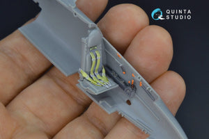 Quinta Studio QD48162 He 162 3D-Printed &amp;amp; coloured Interior on decal paper (Dragon) 1/48 – immagine 2