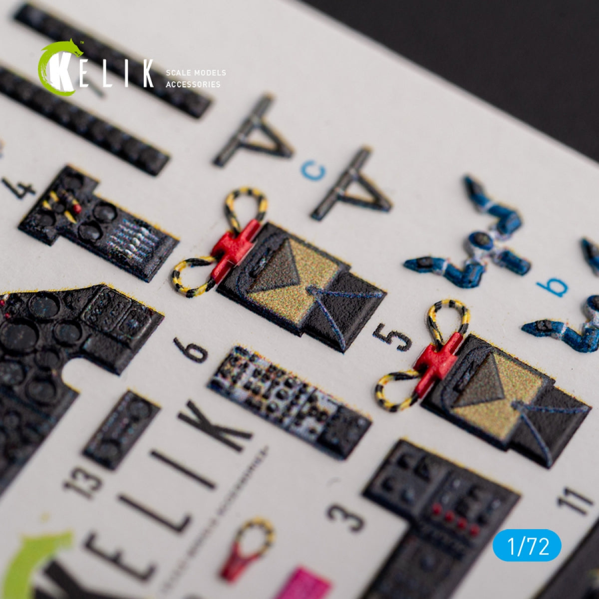 KELIK K72135 AVRO VULCAN B.2 Front cockpit - interior 3D decals for Airfix kit 1/72 – immagine 4