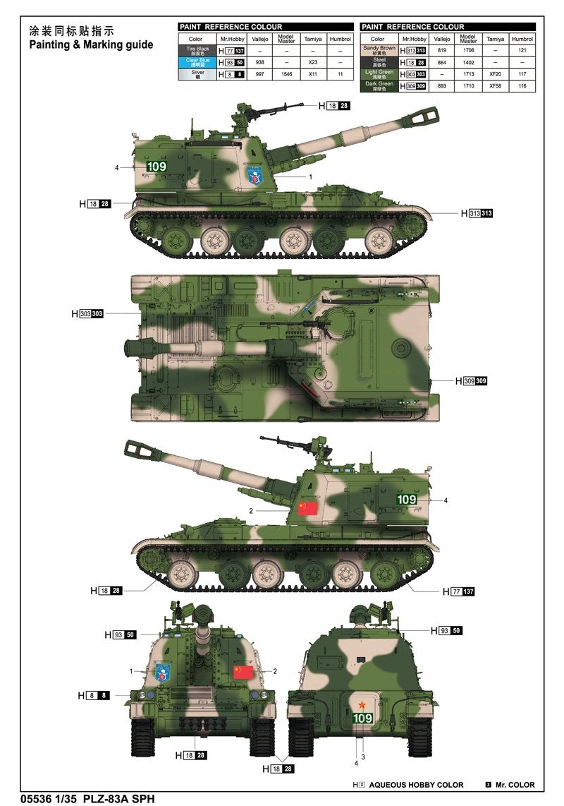 Trumpeter 05536 PLZ-83A SPH – zdjęcie 3
