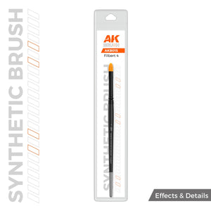 AK Interactive AKB015 AK SYNTHETIC BRUSH – FILBERT 4 – immagine 2