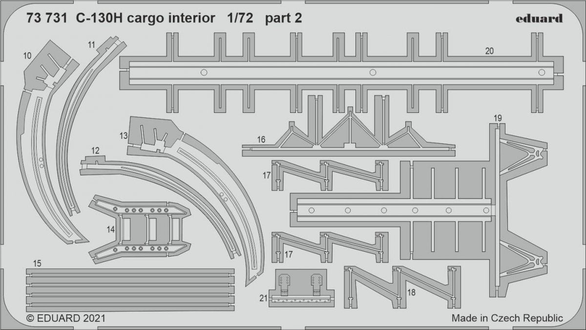 Eduard 73731 Intérieur cargo C-130H pour Zvezda 1/72 – image 2