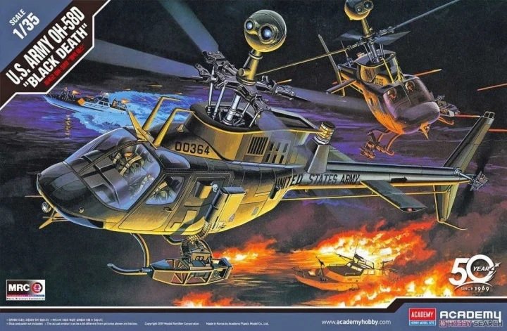 Academy 12131 OH-58D Kiowa &amp;quot;Black Death&amp;quot; 1/35