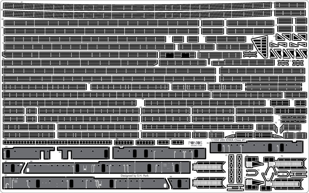 Pontos 35008F1 USS BB-62 New Jersey 1982 Detail Up Set 1/350 – zdjęcie 8