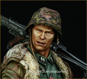 Young Miniatures YM1822 Waffen SS MG-42 Gunner Ardennes 1944 1/10 – imagen 8