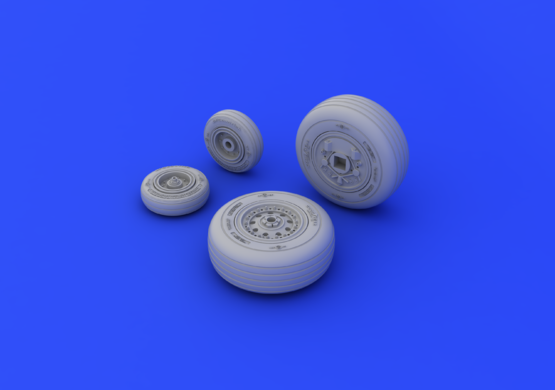 Eduard 648253 F-4J wheels 1/48 ACADEMY – imagen 2