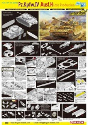 Dragon 6300 Pz.Kpfw.IV Ausf.H Late Production 1/35 – imagen 2