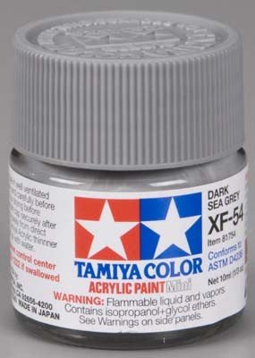 Tamiya XF54 Dark Sea Grey (81754) Acrylic paint 10ml – imagen 3