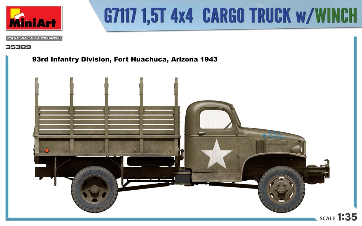 MiniArt 35389 G7117 1,5T 4×4 CARGO TRUCK w/WINCH 1/35 – Bild 2