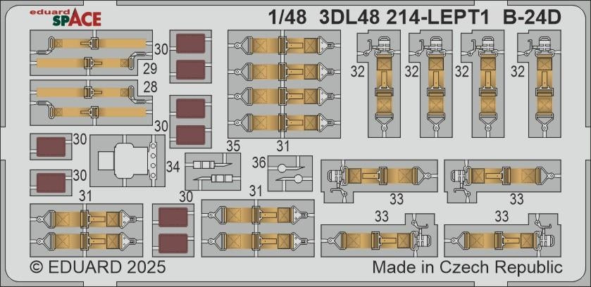 Eduard 3DL48214 B-24D SPACE Hobby Boss 1/48 – zdjęcie 3
