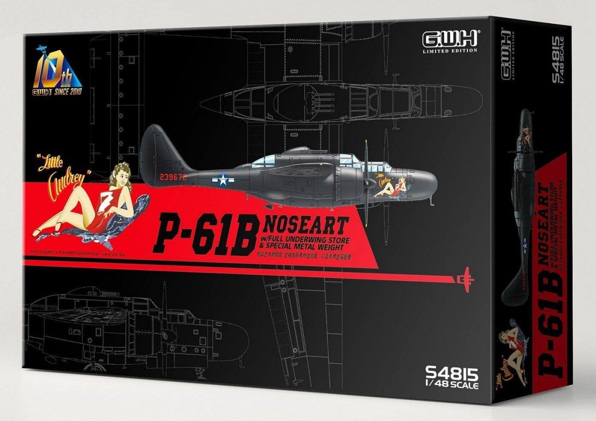 Great Wall Hobby S4815 P-61B Noseart & Weapons 1/48