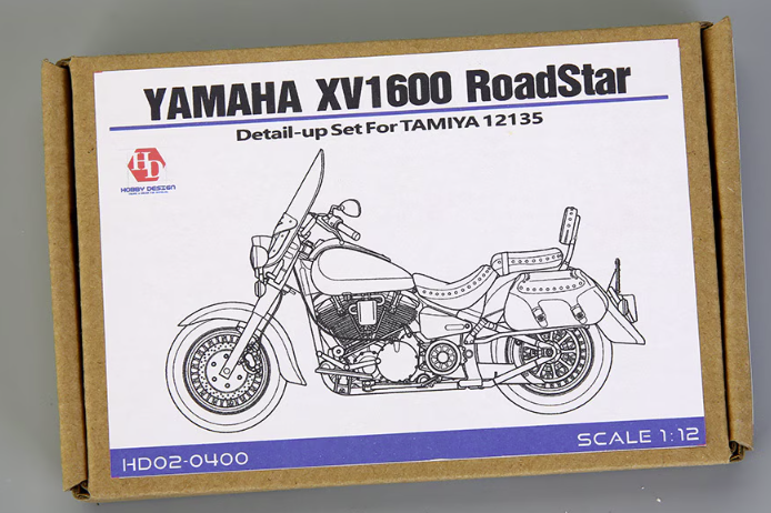 Hobby Design HD02-0400 Yamaha XV1600 Roadstar Custom (PE + Metal Parts) (For Tamiya 14135) 1/12