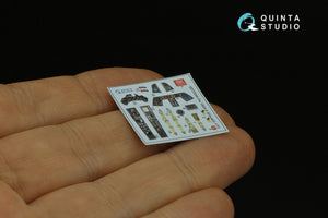 Quinta Studio QD72044 Fw 190A-5 3D-Printed &amp;amp; coloured Interior on decal paper (Eduard) 1/72 – immagine 11