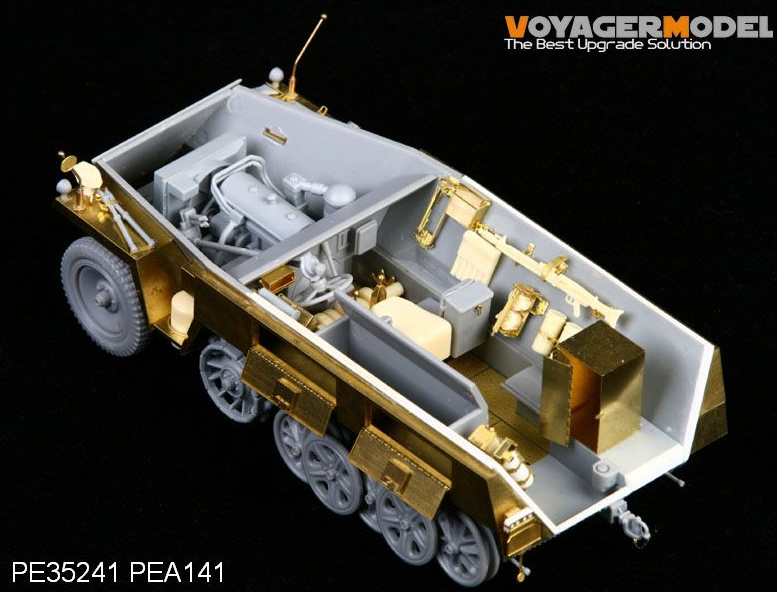 Voyager Model PEA141 WWII German Sd.Kfz.250 NEU Stowage Bins &amp;amp; Fenders (For DRAGON Kit) 1/35 – imagen 2