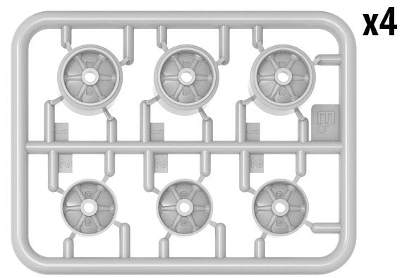 Miniart 35220 M3/M4 ROADWHEELS SET. WELDED TYPE AND PRESSED TYPE 1/35 – Bild 2