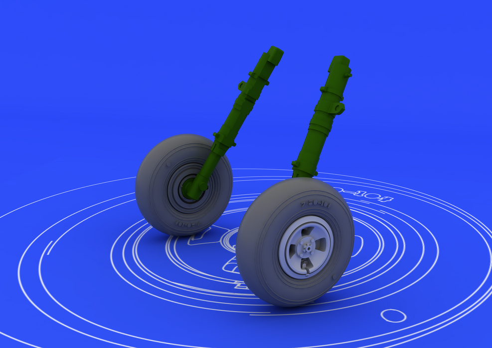 Roues Eduard 648115 Spitfire - 4 rayons 1/48 (EDUARD)