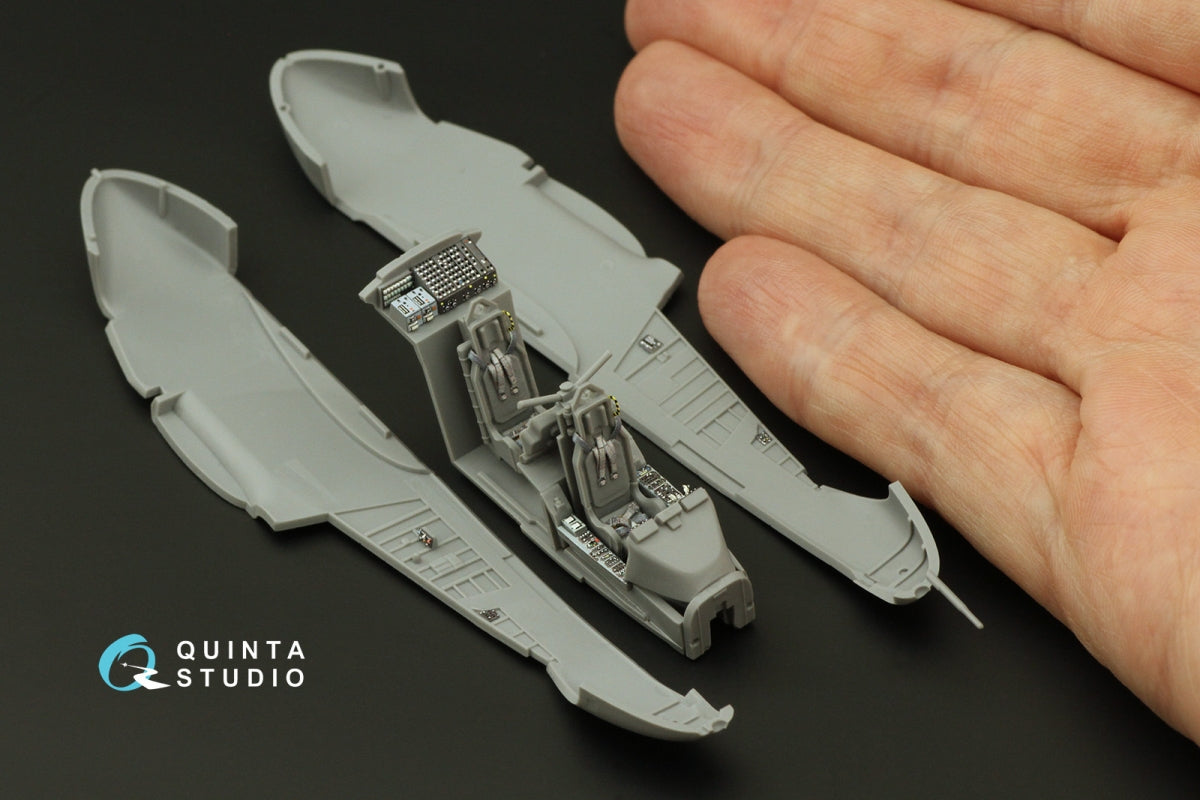 Intérieur imprimé en 3D et coloré sur papier décalcomanie Quinta Studio QD72107 OV-10A Bronco (ICM) 1/72  – image 3