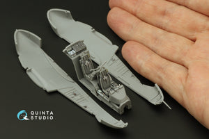 Intérieur imprimé en 3D et coloré sur papier décalcomanie Quinta Studio QD72107 OV-10A Bronco (ICM) 1/72  – image 3