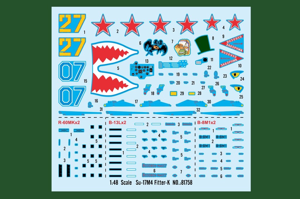 Hobby Boss 81758 Su-17M4 Fitter-K 1/48 – imagen 2