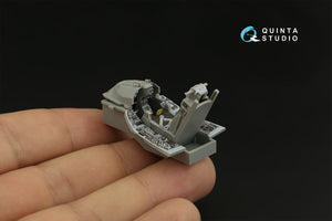 Intérieur imprimé en 3D et coloré sur papier décalcomanie pour le F-16C Block 25 de Quinta Studio QD48400 (outillage Kinetic 2022), échelle 1/48 – image 12