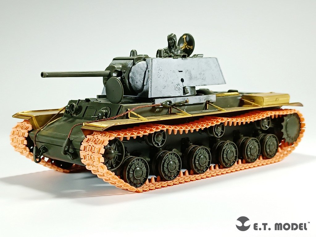 E.T. Model P35-050 Russian KV-1/2 Heavy Tank 700mm Early version Workable Track ( 3D Printed ) 1/35 – imagen 4