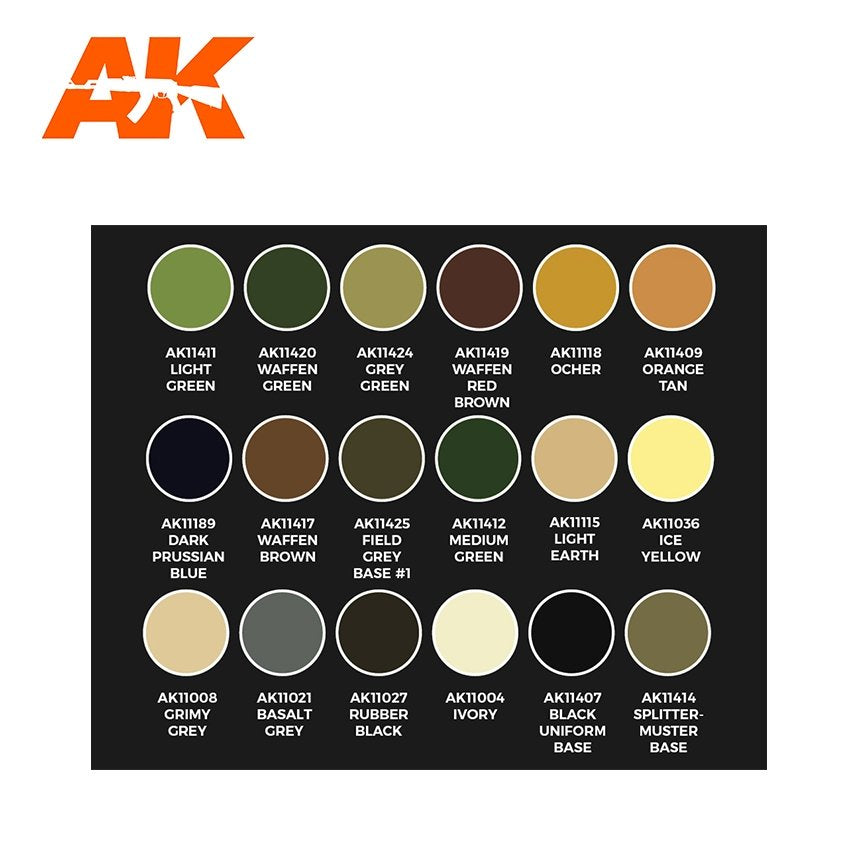AK Interactive AK11759 SIGNATURE SET – CALVIN TAN 3G COLORS 3GEN SET 18x17 ml – immagine 3