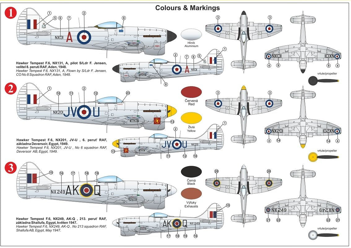 Kovozavody Prostejov KPM0224 Tempest F.6 „Silver wings“ 1/72 – imagen 2