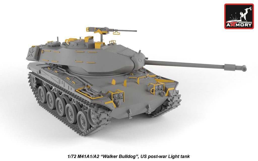 Armory Models 72412 M41A1/A2 Walker Bulldog US post-war Light tank 1/72 – imagen 2