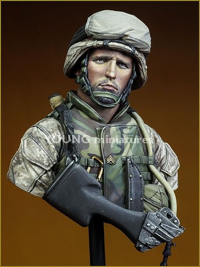 Young Miniatures YM1816 USMC Fallujah Iraq 2004 1/10 – zdjęcie 5